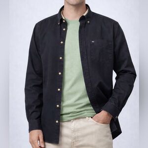 Tommy Hilfiger Black Shirt with contrasting inner collar